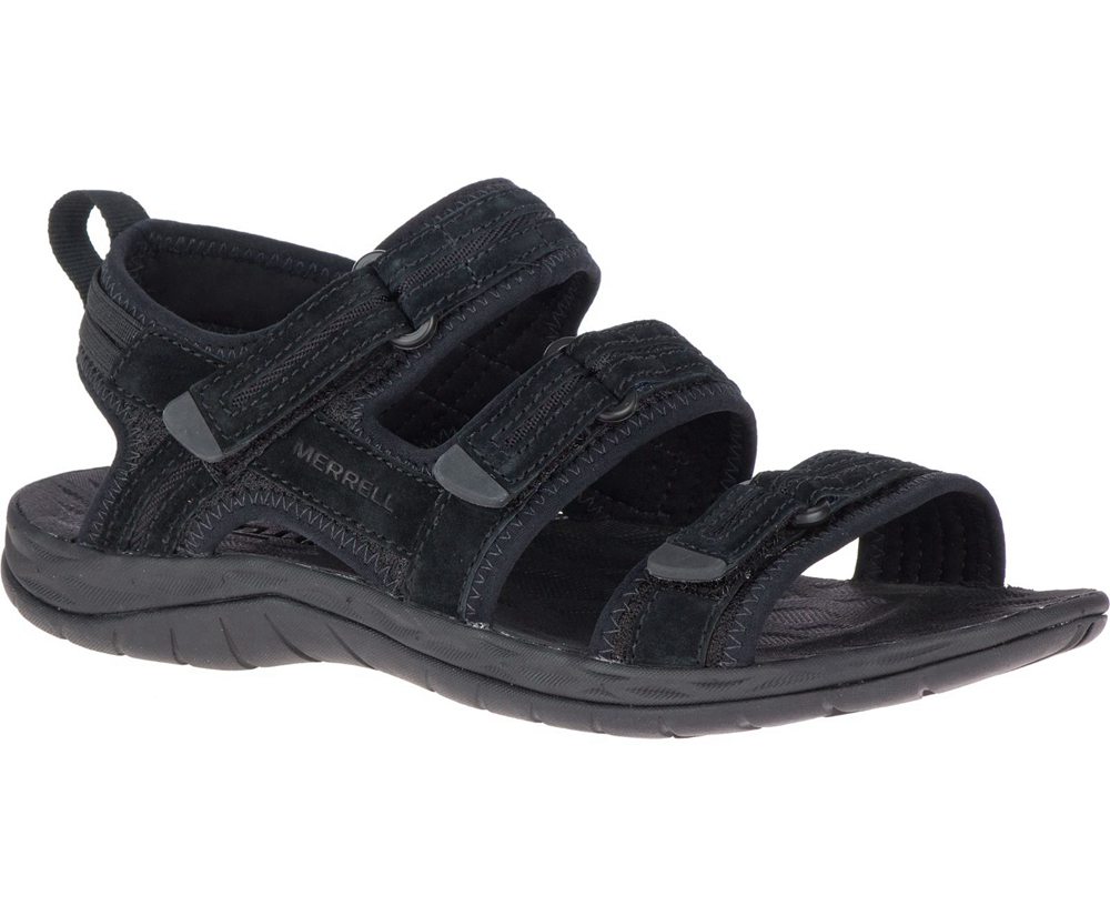 Merrell Sandals Black - Siren 2 Strap - Womens 42QVNLKIE